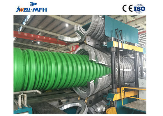HDPE pp. doppel-wandige gewölbte Dwc Rohr-Verdrängungs-Maschine