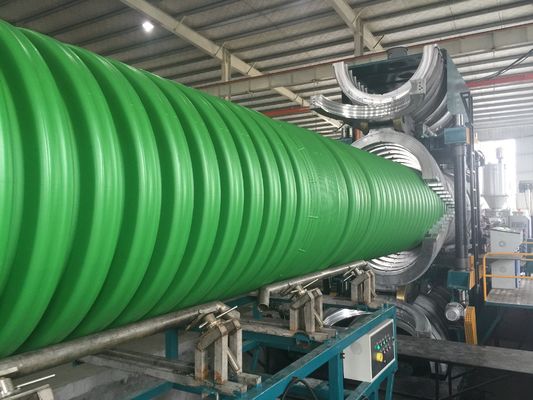 Vertikale HDPE pp. DWC doppel-wandige gewölbte Rohr-Maschine
