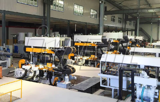 Vertikale HDPE pp. DWC doppel-wandige gewölbte Rohr-Maschine