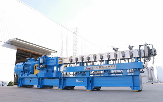 500kg/h Maschinen-Pelletisierungs-Maschinen-Plastikgranulierer Winkels des Leistungshebels PBAT Biozusammensetzender
