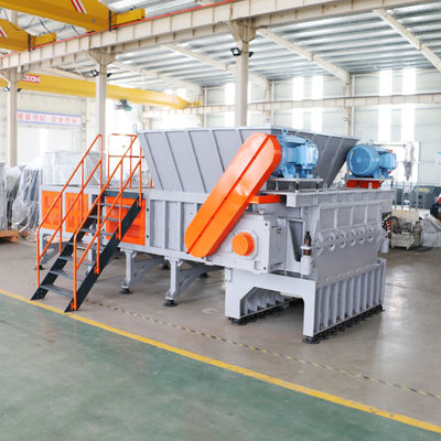 einzelner Wellen-Reißwolf-Plastikabfallaufbereitungs-Maschinen 1000kg/H PS
