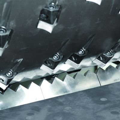 einzelner Wellen-Reißwolf-Plastikabfallaufbereitungs-Maschinen 1000kg/H PS